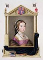 Portrait of Catherine Howard 5th Queen of Henry VIII from Memoirs of the Court of Queen Elizabeth - Sarah Countess of Essex