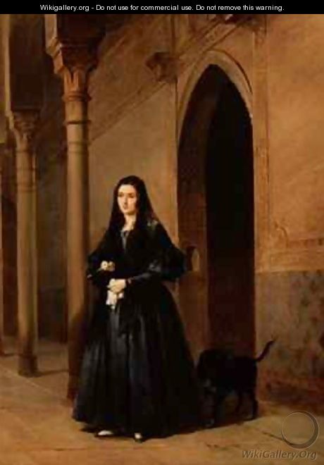 Lady in the Court of the Alhambra - Don Jose Escasena