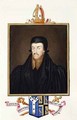 Portrait of Edmund Grindal Archbishop of Canterbury from Memoirs of the Court of Queen Elizabeth - Sarah Countess of Essex