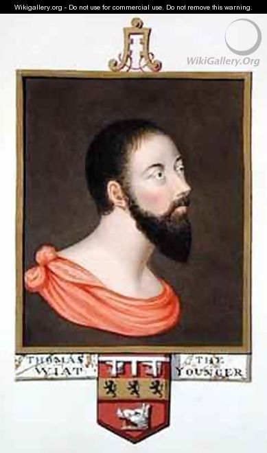 Portrait of Sir Thomas Wyatt the Younger from Memoirs of the Court of Queen Elizabeth - Sarah Countess of Essex