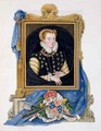 Portrait of Mary Queen of Scots from Memoirs of the Court of Queen Elizabeth 2 - Sarah Countess of Essex