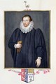 Portrait of Edward Coke from Memoirs of the Court of Queen Elizabeth - Sarah Countess of Essex