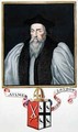 Portrait of John Aylmer 1521-94 Bishop of London from Memoirs of the Court of Queen Elizabeth - Sarah Countess of Essex