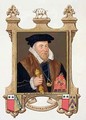 Portrait of Sir Nicholas Bacon from Memoirs of the Court of Queen Elizabeth - Sarah Countess of Essex