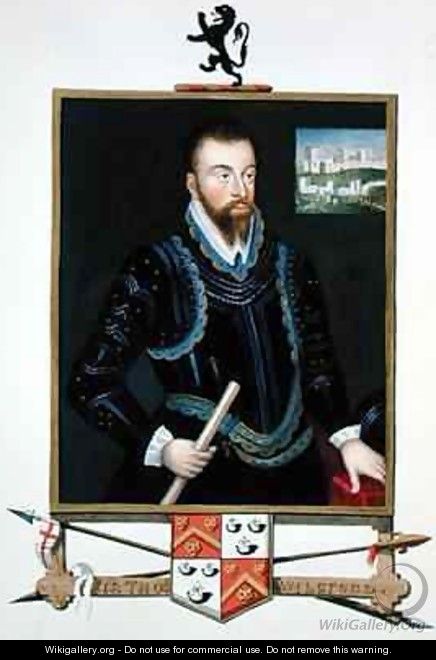 Portrait of Sir Thomas Wilsford from Memoirs of the Court of Queen Elizabeth - Sarah Countess of Essex