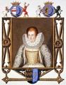 Portrait of Lettice Knollys Daughter of Sir Francis Knollys from Memoirs of the Court of Queen Elizabeth - Sarah Countess of Essex