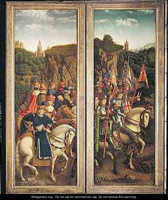 The Just Judges and the Knights of Christ - Hubert & Jan van Eyck