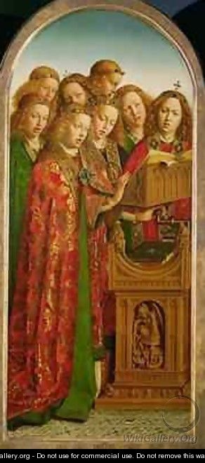 Singing Angels from the left wing of the Ghent Altarpiece - Hubert & Jan van Eyck