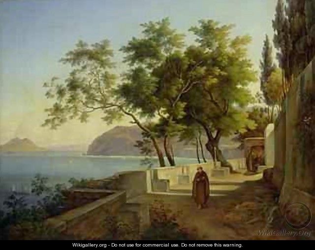 The Terrace of the Capucins in Sorrento - Joachim Faber