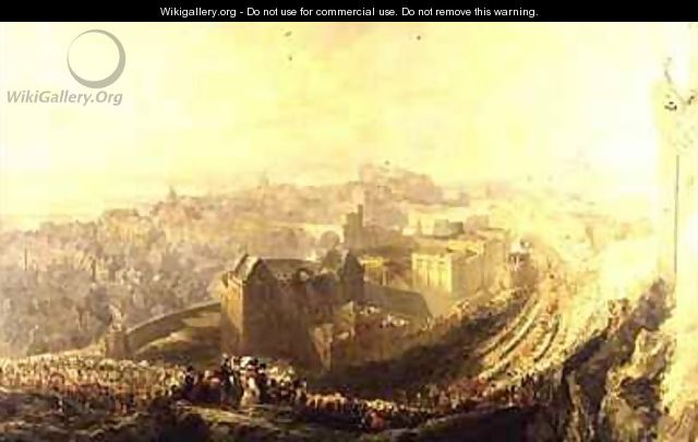 The Entry of George IV into Edinburgh from the Carlton Hill - John Wilson Ewbank
