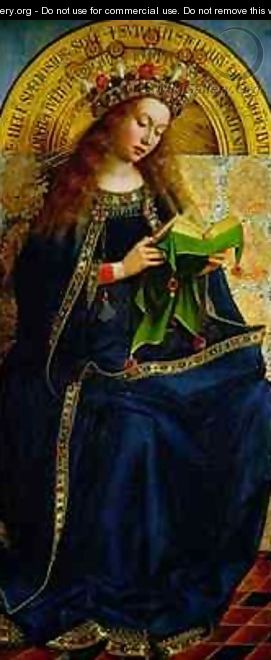 The Ghent Altarpiece The Virgin Mary 4 - Hubert & Jan van Eyck