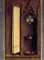 The Ghent Altarpiece detail from the exterior of the right shutter - Hubert & Jan van Eyck
