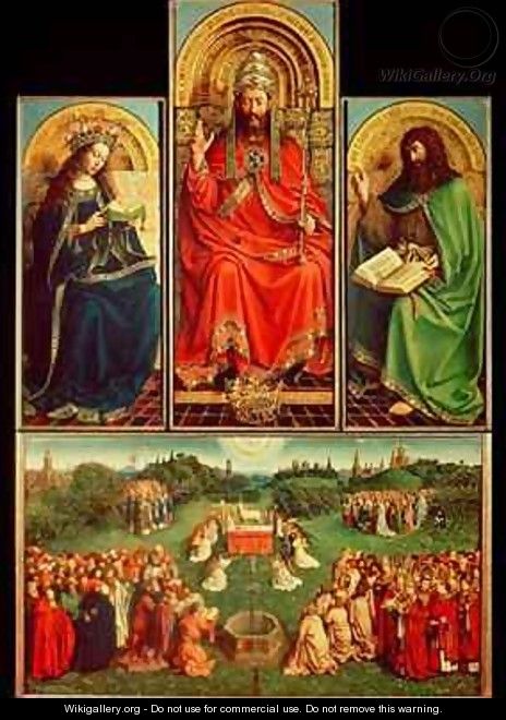Ghent Altarpiece Central Panel - Hubert & Jan van Eyck