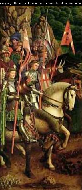 The Just Judges and the Knights of Christ 2 - Hubert & Jan van Eyck