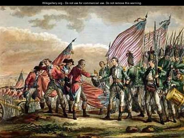 The Surrender of General John Burgoyne at the Battle of Saratoga - Fauvel