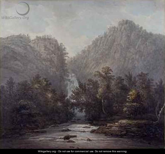 Lodore Waterfall Westmoreland - Joseph Farington