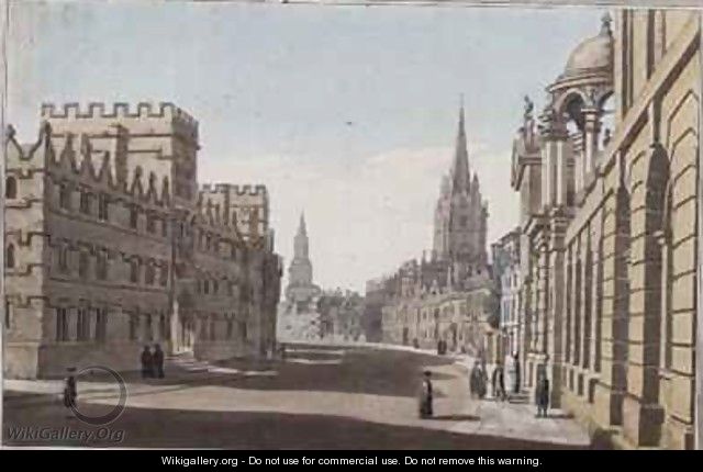 View of the High Street in Oxford - (after) Farington, Joseph