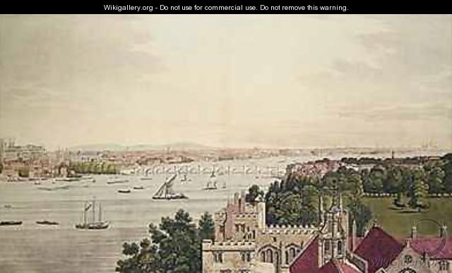 View of London from Lambeth - (after) Farington, Joseph