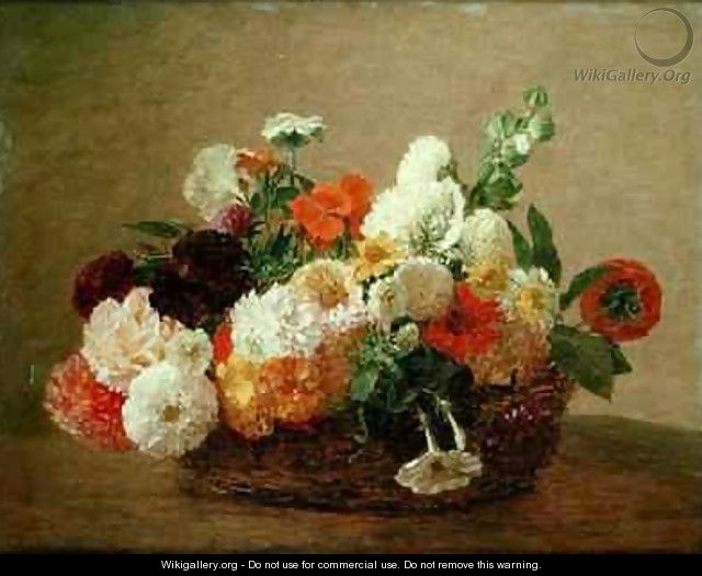 Still life with Flowers - Theodore Fantin-Latour