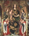 Madonna and Child central panel of the Paeria Altarpiece dedicated to St Michael - Jaime Ferrer II