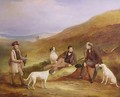 Edward Horner Reynard and his Brother George Grouse Shooting with the Keeper Tully Lamb at Middlesmoor Yorkshire - John Ferneley, Snr.