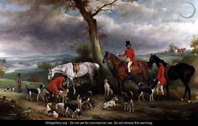Thomas Wilkinson MFH with the Hurworth Foxhounds - John Ferneley, Snr.