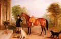 A Groom with a Horse - John Ferneley, Snr.