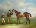 The Duke of Clevelands Chorister held by trainer John Smith with jockey John Day Snr at Doncaster - John Ferneley, Snr.