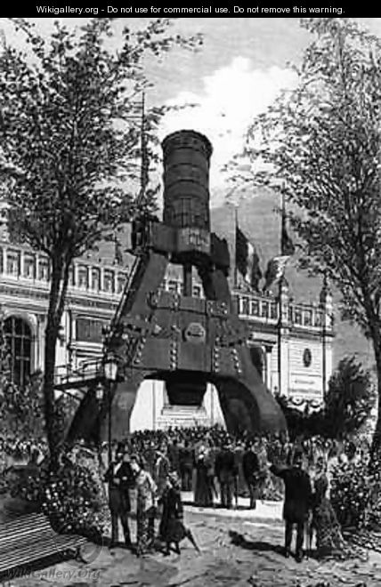 Universal Exhibition in Paris in 1878 the Le Creusot Power hammer in Champs de Mars - P. Ferat