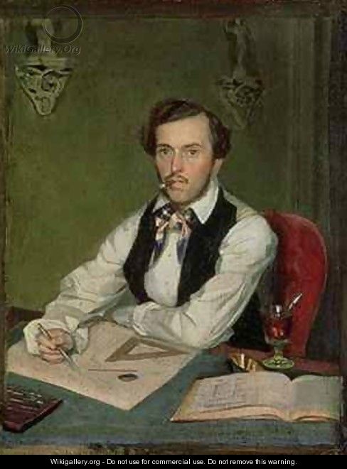 Portrait of an Architect - Pavel Andreevich Fedotov