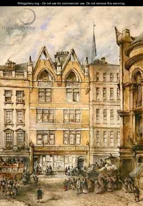 View of Gracechurch Street - Thomas Colman Dibdin