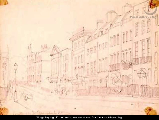 Bentinck Street off Manchester Square London - Thomas Colman Dibdin