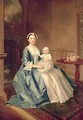 Portrait of a lady of the Lister family and Child - Arthur Devis