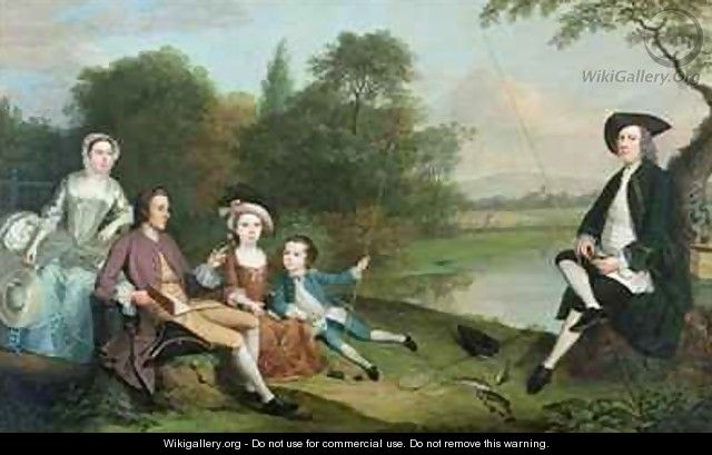 A family of Anglers - Arthur Devis