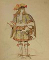 Costume design for an 1847 production of Don Juan 3 - Achille-Jacques-Jean-Marie Deveria