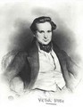 Portrait of Victor Hugo 1802-66 - Eugene Francois Marie Joseph Deveria