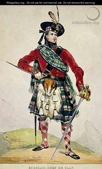 Chief of a Scottish Clan - Eugene Francois Marie Joseph Deveria