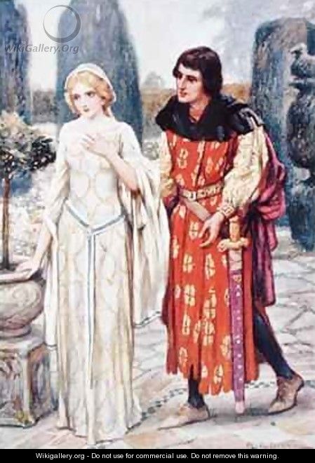 Sir Lancelot and Elaine - Arthur A. Dixon