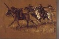 Mounted Boers in Action - C. Dixon