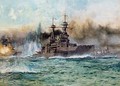 HMS Vanguard at The Battle of Jutland - Charles Edward Dixon