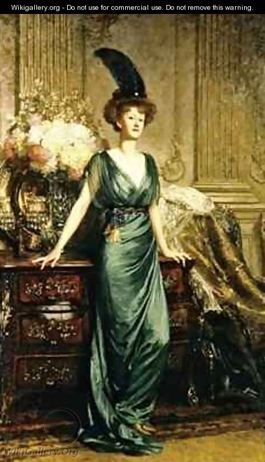 Portrait of the Honorable Mrs Ernest Guiness - Sir Frank Dicksee