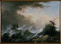 Sea storm and shipwreck - Christian Wilhelm Ernst Dietrich
