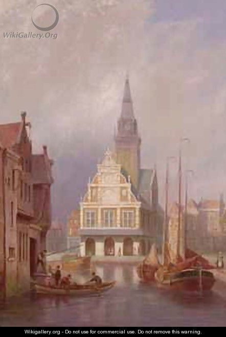 Cheese Market at Alkmaar - Pieter Cornelis Dommerson
