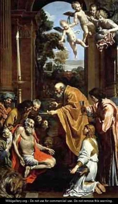 The Last Sacrament of St Jerome - Domenichino (Domenico Zampieri)