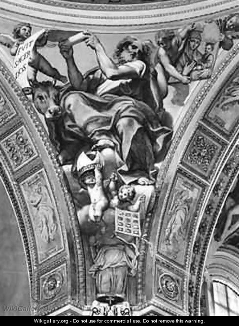 St Luke pendentive from the cupola - Domenichino (Domenico Zampieri)