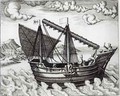 A Chinese Junk - Johannes Baptista van, the Younger Doetechum