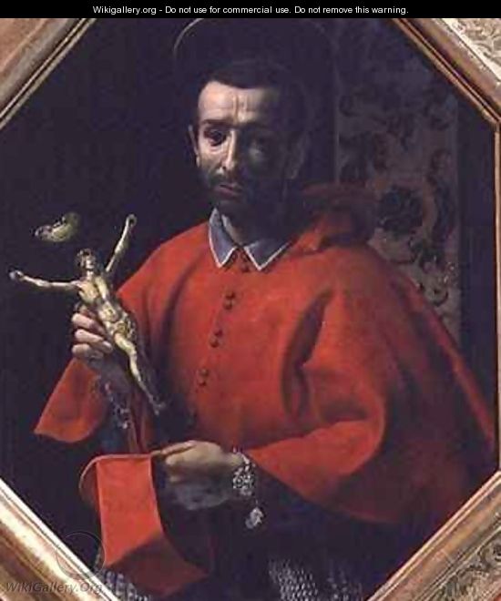 St Charles Borromeo Archbishop of Milan - Carlo Dolci - WikiGallery.org ...