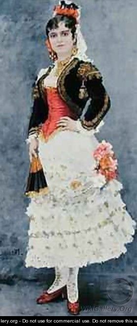 Celestine Galli Marie 1840-1905 in the role of Carmen - Henri-Lucien Doucet