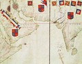 Fol 16 Map of Persia Arabia and India from an atlas - Fernao Vaz Dourado