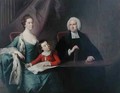 Portrait of Rev John Fountayne of Melton on the Hill his Wife Ann and their Son Thomas - Bernard Downes